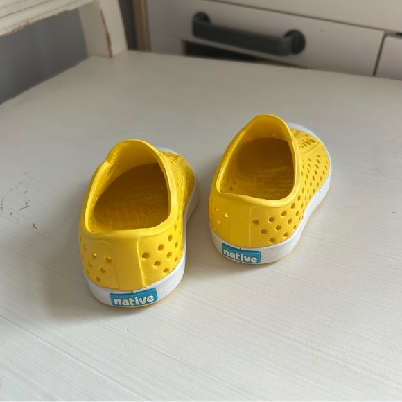 Native Kids Yellow Slip-On Water Shoes with White Toe - Picture 3 of 5